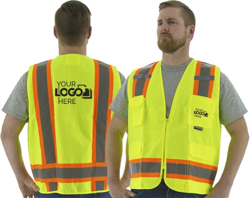 Majestic High Visibility Class II Surveyors Vest, Solid - alaskasafety.com